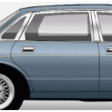 Used XJ40 rear door complete
